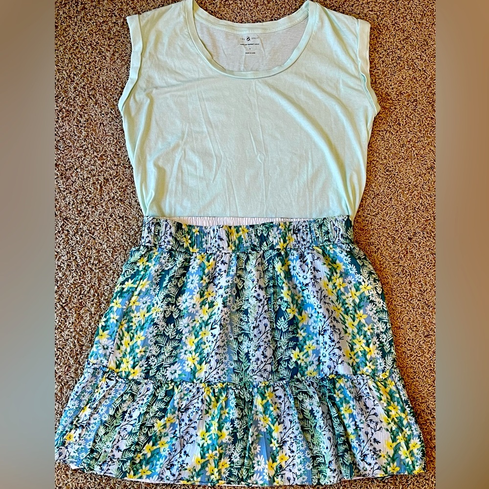 Loft Outfit - Skirt and Top Size Medium